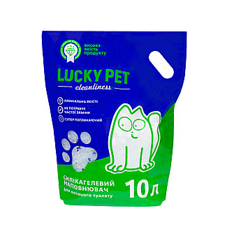 Наповнювач силікагелевий  Lucky Pet  для котячого туалету, 10 л