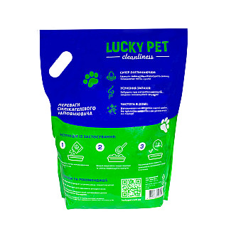 Наповнювач силікагелевий  Lucky Pet  для котячого туалету, 10 л