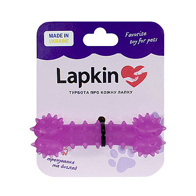 Іграшка Lapkin кістка для собак фіолетовий