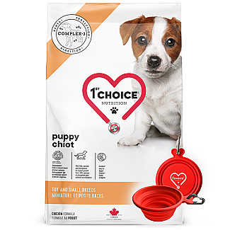 Сухий корм для цуценят міні та малих порід 1st Choice Puppy Toy and Small ФЕСТ ЧОЙС з куркою, 5 кг