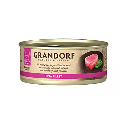 Вологий корм для котів Grandorf TUNA FILLET філе тунця