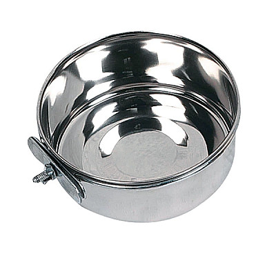 Flamingo FEEDER L миска с зажимом для грызунов, нержавейка, большой