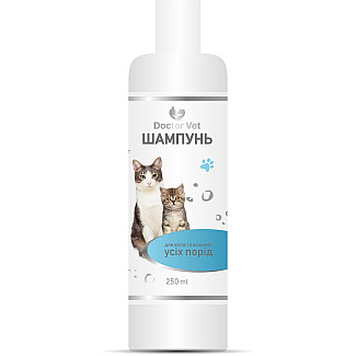 Шампунь для котів та кошенят усіх порід Doctor Vet, 250 мл