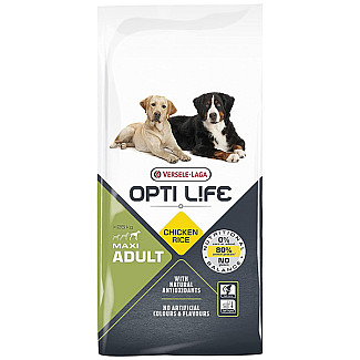 Сухий суперпреміум корм для собак великих порід Opti Life Adult Maxi курка, 12.5кг