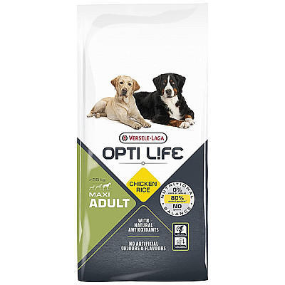 Сухий суперпреміум корм для собак великих порід Opti Life Adult Maxi курка