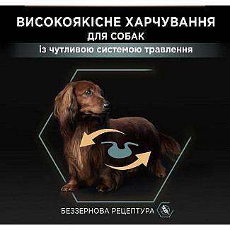 Сухий корм для дорослих собак з чутливим травленням Purina Pro Plan Small&Mini 1+ Sensitive Digestion беззерновий з індичкою, 7 кг