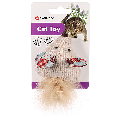Іграшка для котів шурхотлива миша з котячою м’ятою Flamingo Vinta Mouse