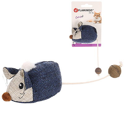 М’яка іграшка з котячою м’ятою для котів Flamingo Jeany Mouse