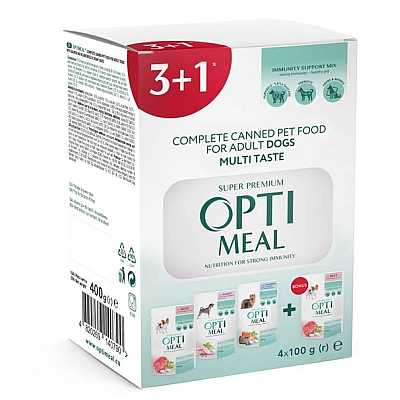 Набір вологого корму для собак Optimeal Complete Canned Pet Food Adult асорті