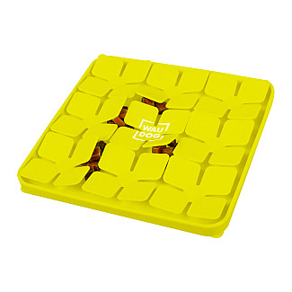 Килимок для пошуку корму Waudog Silicone, 205х205х17 мм, жовтий