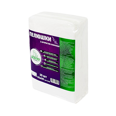 Пелюшки гігієнічні поглинаючі з ароматом лаванди Lucky Pet 60x90