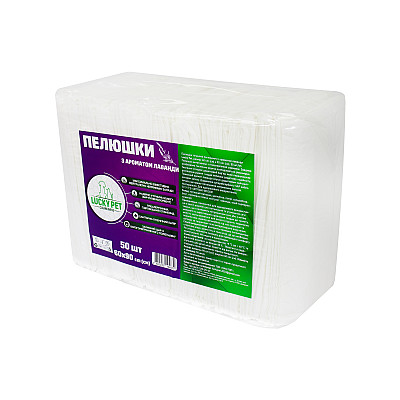 Пелюшки гігієнічні поглинаючі з ароматом лаванди Lucky Pet 60x90