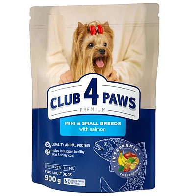 Сухий корм CLUB 4 PAWS PREMIUM для мініатюрних та малих порід лосось