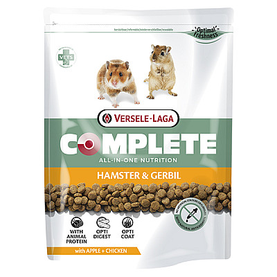 Versele-Laga Complete Hamster & Gerbil ВЕРСЕЛЕ-ЛАГА КОМПЛИТ ХОМЯК ПЕСЧЕНКА полнорационный экструдированный корм для хомяков и песчанок 0.5 кг