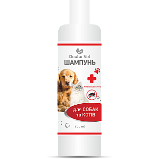 Шампунь Антипаразитарний (для собак та котів) Doctor Vet, 250 мл