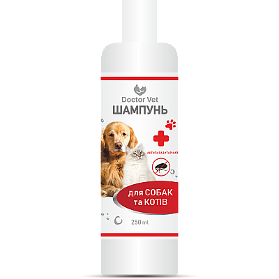 Шампунь Антипаразитарний (для собак та котів) Doctor Vet