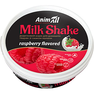 Дополнительный корм AnimAll MilkShake со вкусом малины, 30 г