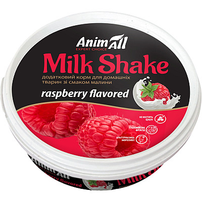 Дополнительный корм AnimAll MilkShake со вкусом малины