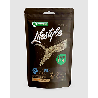 Ласощі для котів Nature's Protection Lifestyle Snack For Cats Soft Fish Strips м'які смужки з риби, 75 г