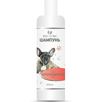 Шампунь для короткошерстих собак Doctor Vet, 500 мл