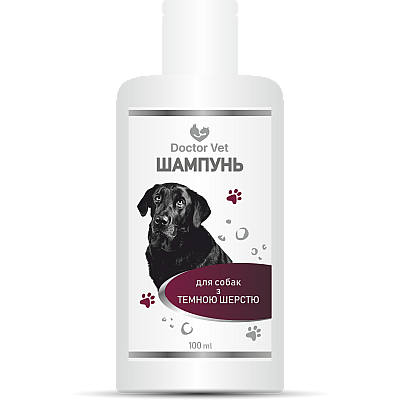 Шампунь для собак з темною шерстю Doctor Vet