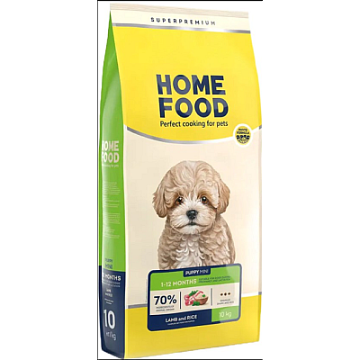 Сухий корм Home Food (Хоум Фуд) для цуценят малих порід ягня та рис