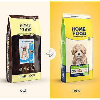 Сухий корм Home Food (Хоум Фуд) для цуценят малих порід ягня та рис, 10 кг