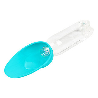 Поилка-насадка на бутылку WAUDOG Silicone 165 х 90 мм, голубой