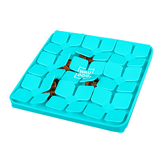 Килимок для пошуку корму Waudog Silicone, 205х205х17 мм, блакитний
