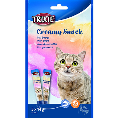Ласощі Trixie Creamy Snacks для котів, креветки, 5 шт/упак
