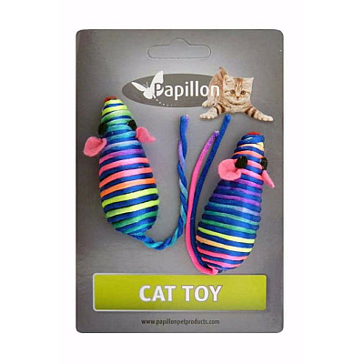 Игрушки для кошек Мыши Papillon Cat Toy 2 разноцветные