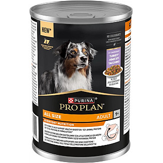 Вологий корм для дорослих собак Purina Pro Plan Adult шматочки в желе, з індичкою, 400 г