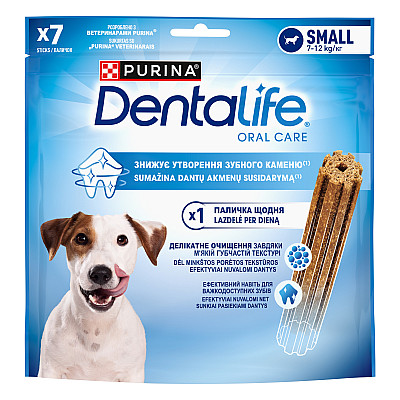 Лакомство DENTALIFE Small для взрослых собак мелких пород, для здоровья зубов и десен