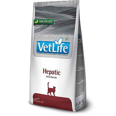Сухий лікувальний корм для кішок Farmina Vet Life Hepatic дієт. харчування, при хронічній печінковій недостатності