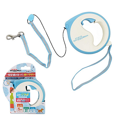 DoggyMan Retractable Lead Star ДОГГІМЕН СТАР повідець рулетка для собак до 10кг