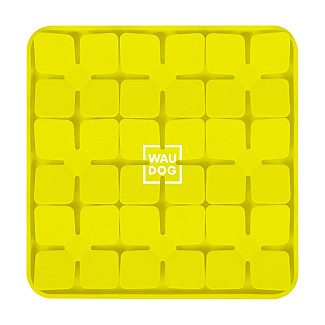 Килимок для пошуку корму Waudog Silicone, 205х205х17 мм, жовтий