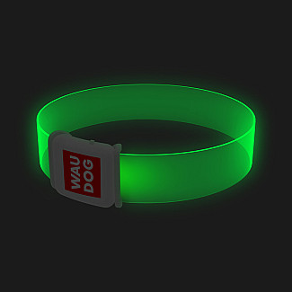 Ошейник для собак с подсветкой WAUDOG LED, магнитная застежка, Ш 25 мм Д45 см