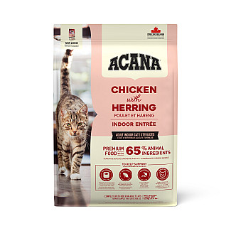 Сухий корм для котів на всіх стадіях життя Acana indoor entree cat з куркою, 4.5 кг