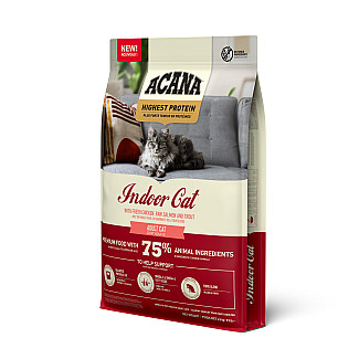 Сухий повнораціонний сухий корм для дорослих  домашніх котів ACANA Highest Protein Indoor Cat Recipe з курятиною, 4.5 кг