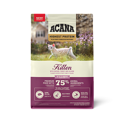 Сухий корм для кошенят Acana ACANA CAT HIGHEST PROTEIN KITTEN з куркою, індичкою та лососем