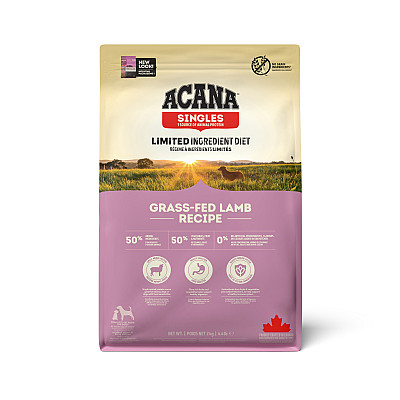 Сухий корм для собак усіх порід на всіх стадіях життя ACANA GRASS-FED LAMB з чутливим травленням, з ягням