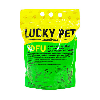 Наповнювач Lucky Pet з тофу для котячого туалету з ароматом лаванди, 6 л