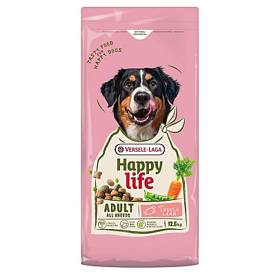 Сухой премиум корм для собак всех пород Happy Life Adult All Breeds with Lamb, ягненок