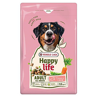 Happy Life Adult with Lamb ХЕППІ ЛАЙФ ЯГНЯ сухий преміум корм для собак середніх і великих порід, 3 кг