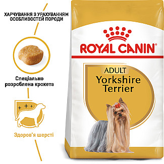 Сухий корм для собак породи Йоркширський тер`єр Royal Canin Yorkshire Terrier Adult, 7.5 кг