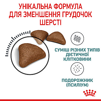 Royal Canin HAIRBALL CARE сухой корм для кошек для выведение волосяных комочков, 400 гр