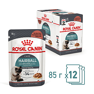 Royal Canin HAIRBALL CARE  консервы для кошек старше 1 года для выведения волосяных комочков, 85 гр