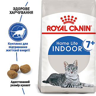 Royal Canin INDOOR 7+ сухой корм для взрослых кошек не покидающих помещение старше 7 лет, 3.5 кг