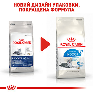 Royal Canin INDOOR 7+ сухой корм для взрослых кошек не покидающих помещение старше 7 лет, 3.5 кг