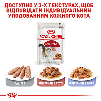 Консерви для кішок Royal Canin Instinctive шматочки в соусі, 85 г
